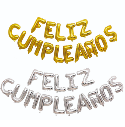 Globos metálicos FELIZ CUMPLEAÑOS