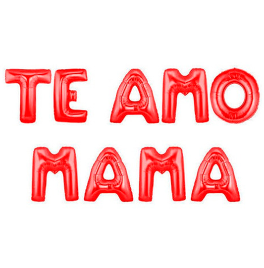 Globos metálicos TE AMO MAMÁ